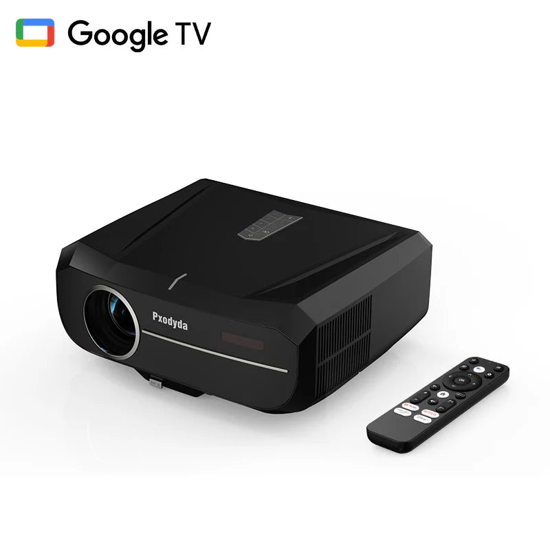 Pxodyda 800D 4K Google TV Daytime Projector 1900 ANSI Ultra HD Smart Daylight Projector with ToF CMOS Auto Focus, Dolby, Bluetooth WiFi6 for Bright Room, Home Theater, Outdoor Movie, Ceiling Mount
