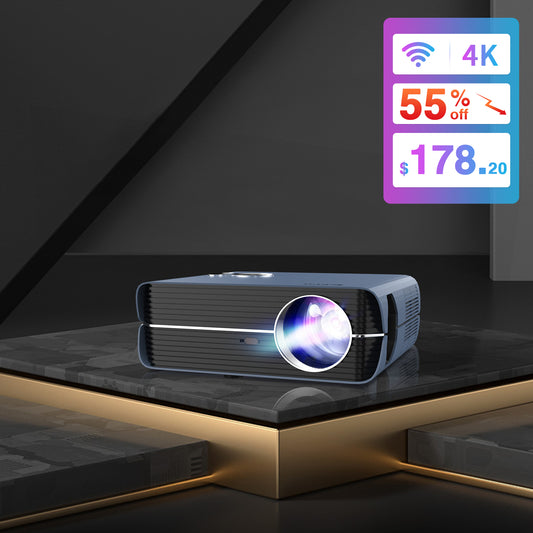 800DAB Native 1080P WiFi Bluetooth Projector, 8500Lumen Outdoor Movie Projector