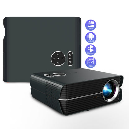 A10AB Smart WiFi Bluetooth Outdoor Projector 4K Movie, Full HD Projector 1080p Support HDR10+